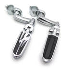 Chrome Flash Arched FootPeg for Yamaha XV250, Harley Dyna