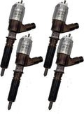 Set of 4 Fuel Injectors for Caterpillar C4.4 C6.6 (Excavator)