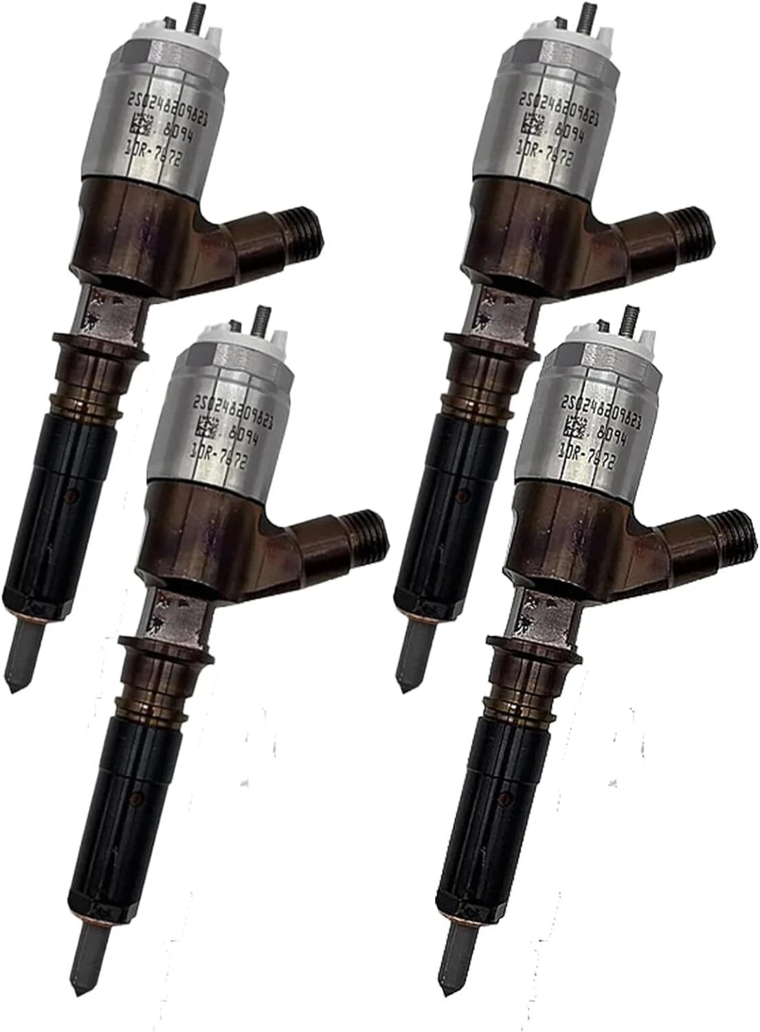 Set of 4 Fuel Injectors for Caterpillar C4.4 C6.6 (Excavator)