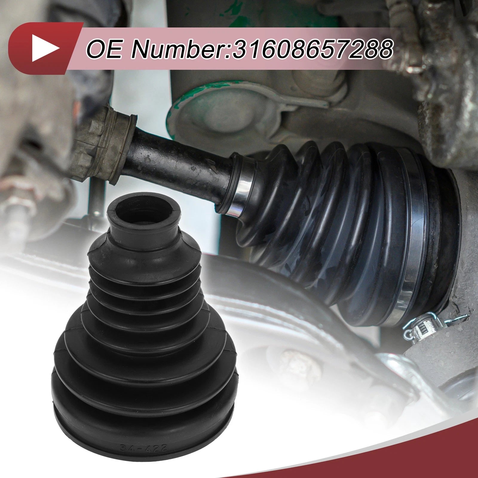 Inner CV Joint Boot Kit with Clamps for BMW i7 (2023–2024) - 31608657288