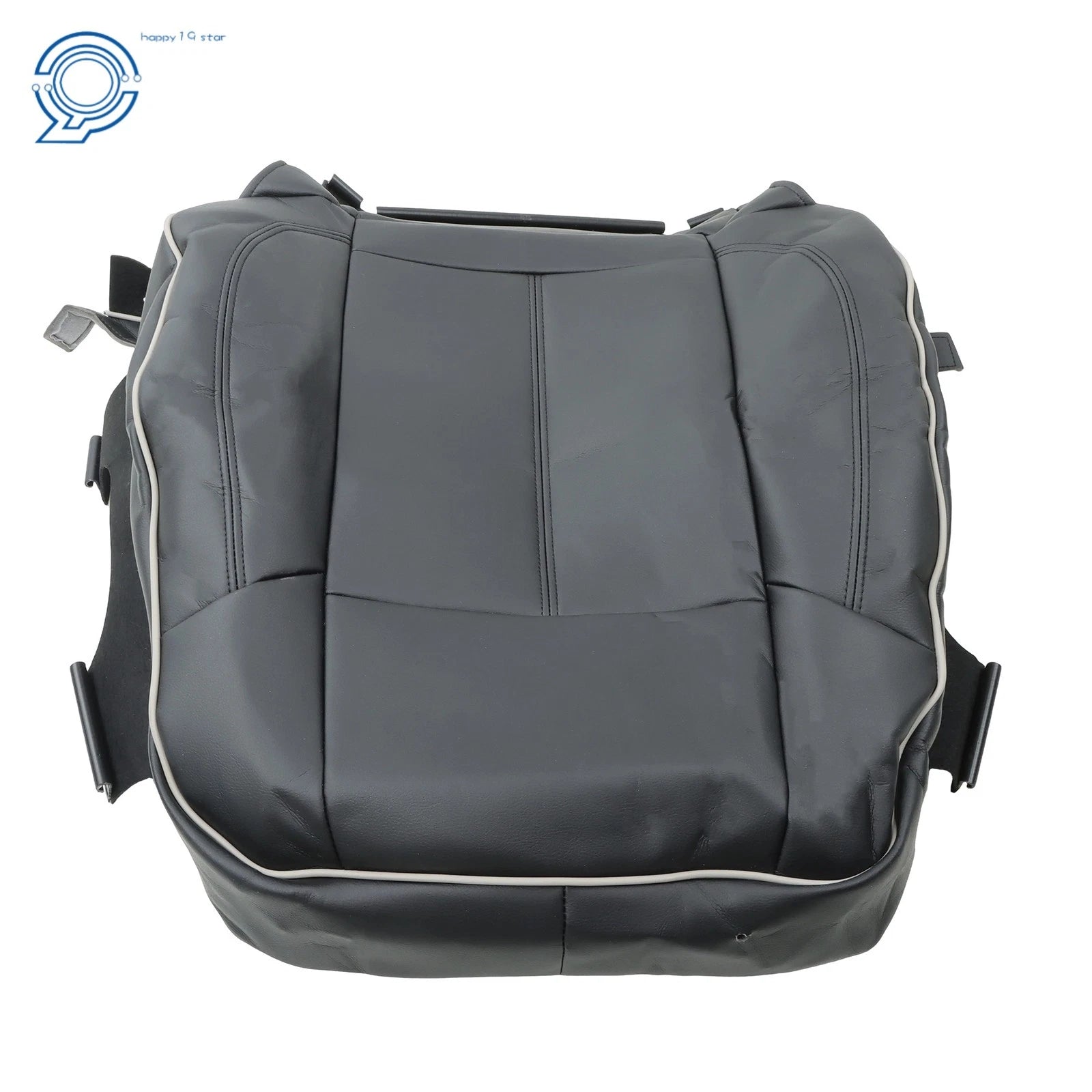 Front Passenger Bottom Back Seat Cover for Hummer H3 (2006-2010) Leather Black