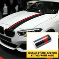 Car Rally Racing Stripes 5D Carbon Decal for
