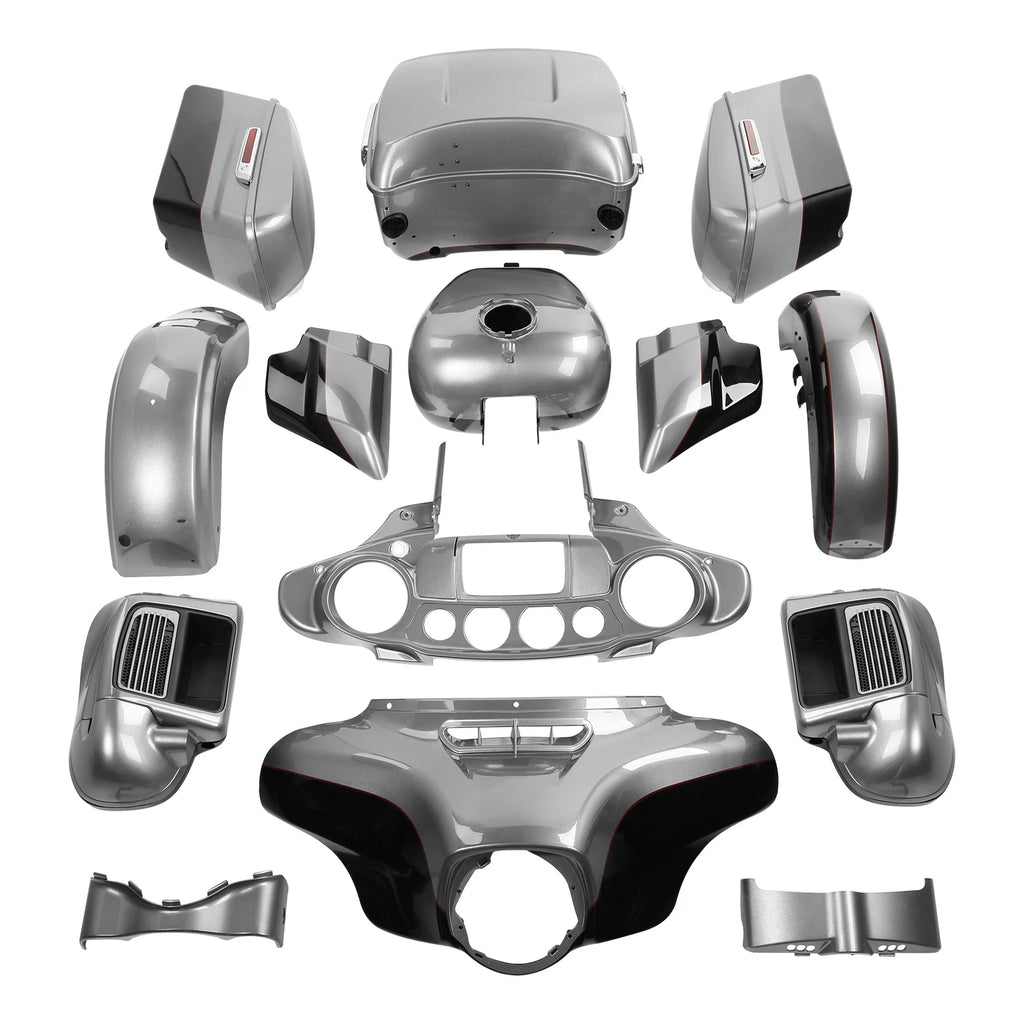 Fairings Bodywork for Harley Electra Glide (2014–2024) Billet Silver / Vivid Black