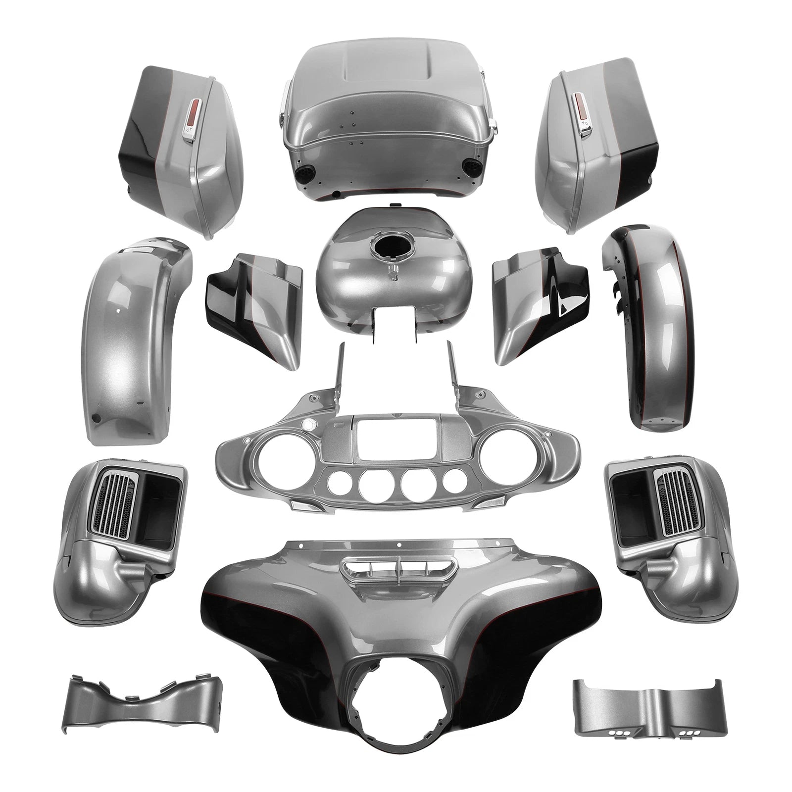 Fairings Bodywork for Harley Electra Glide (2014–2024) Billet Silver / Vivid Black
