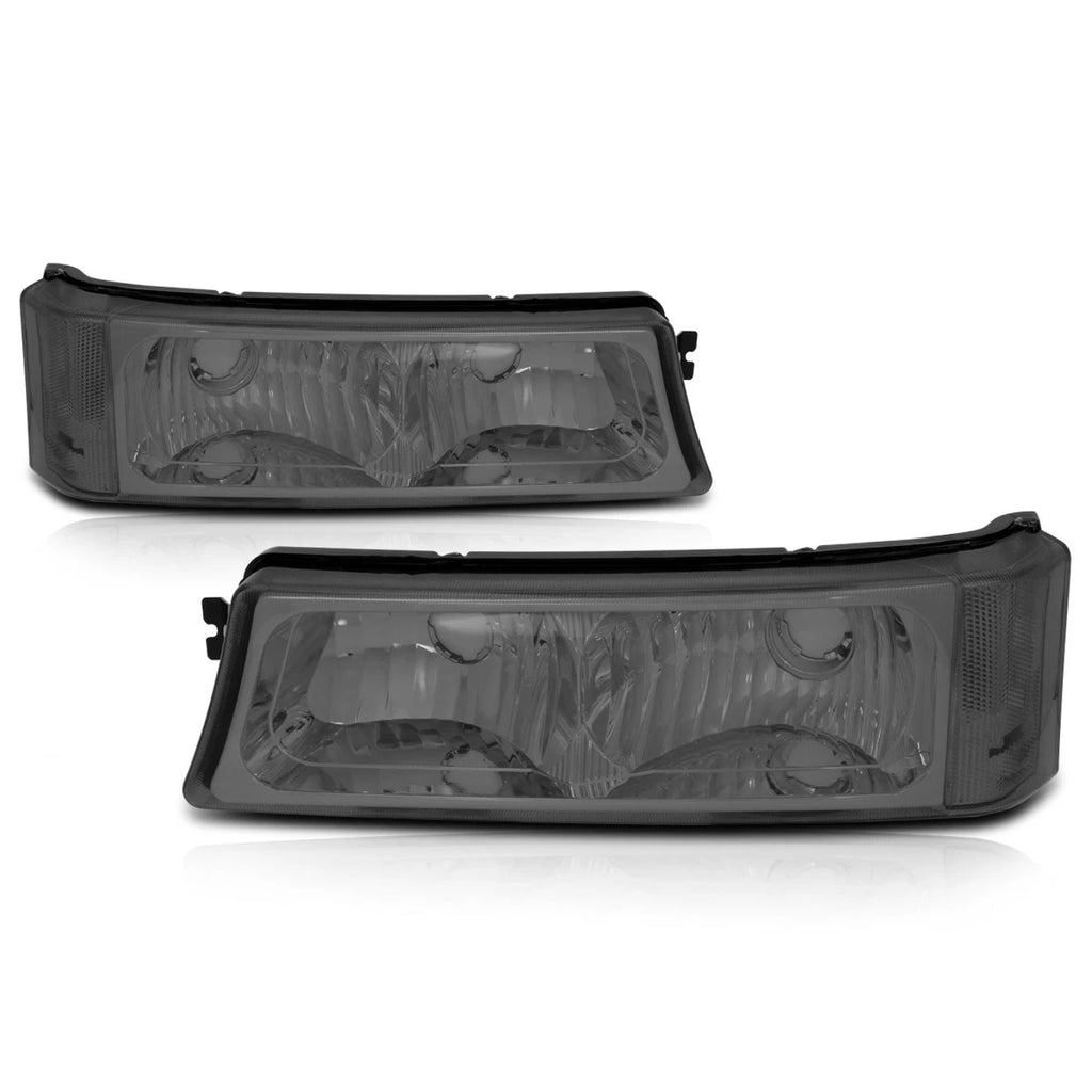 Bumper Lights for Silverado/Avalanche (2003–2007) Smoked Housing Clear Corner