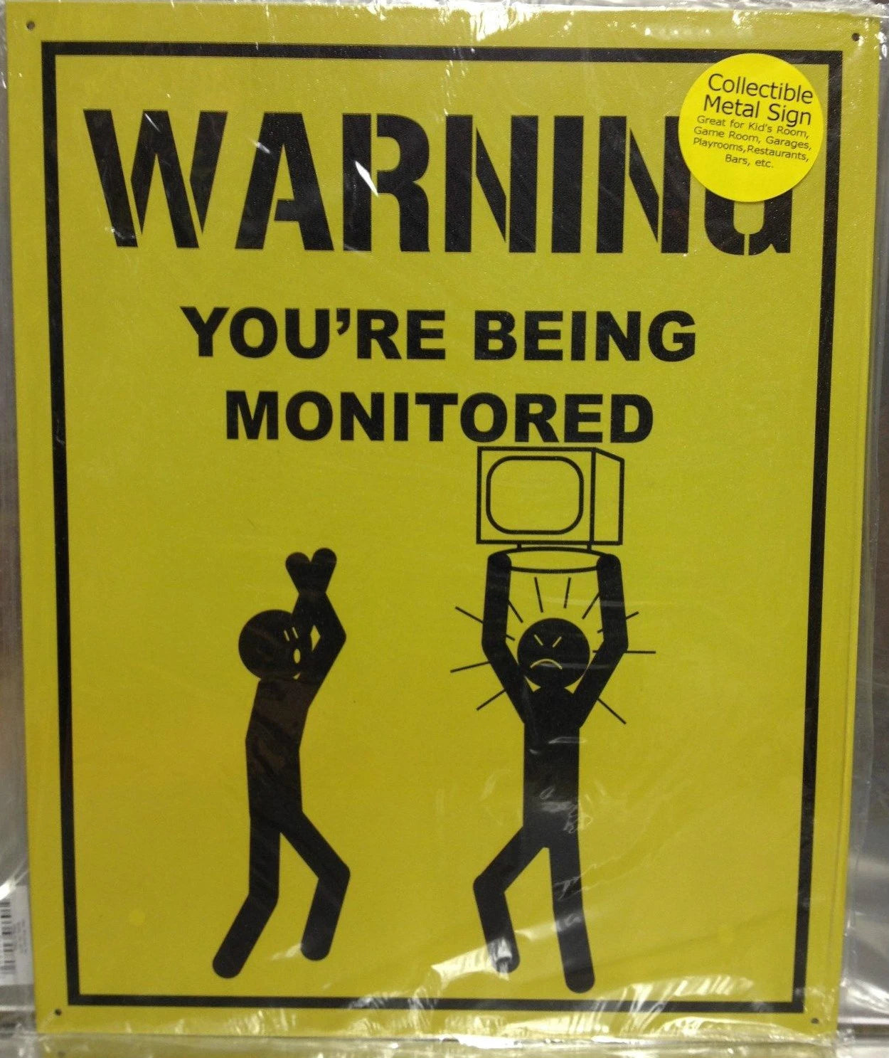 Caution Warning Vintage Replica Tin Metal Sign 98462