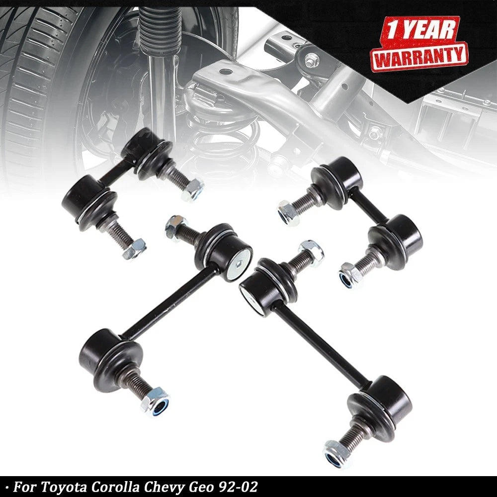 Set of 4 Front & Rear Sway Bar End Links for Toyota Corolla (1992–2002)