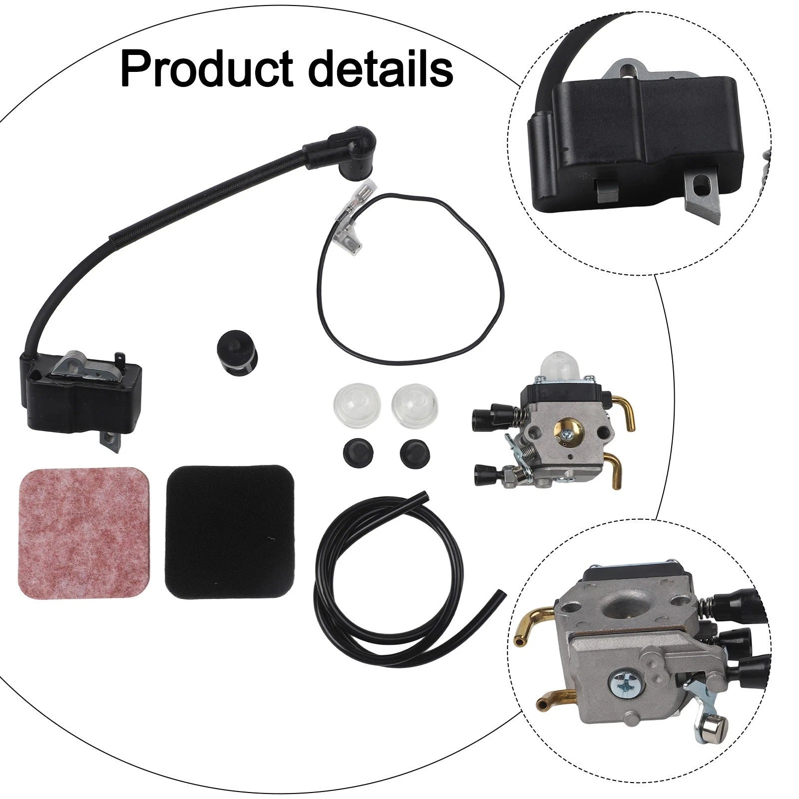 Carburetor and Ignition Coil Kit for FS Series Trimmers