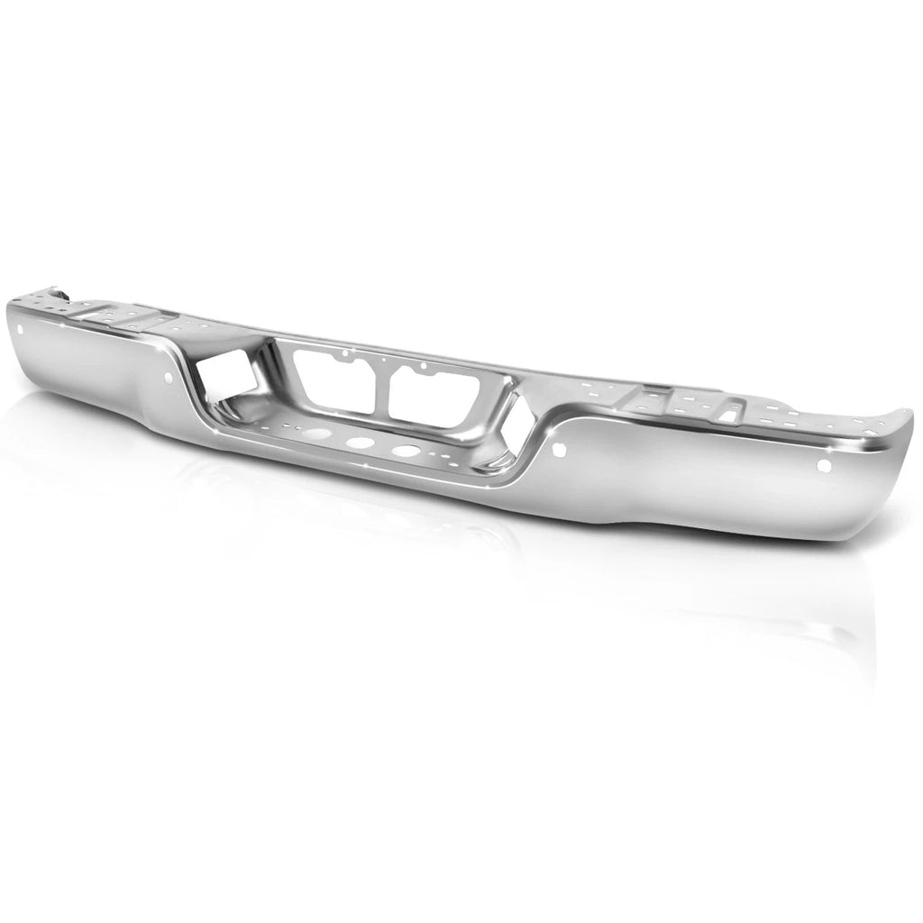 OE Style Rear Bumper Face Bar for Toyota Tundra (2007–2013) Chrome, Park Sensor Holes