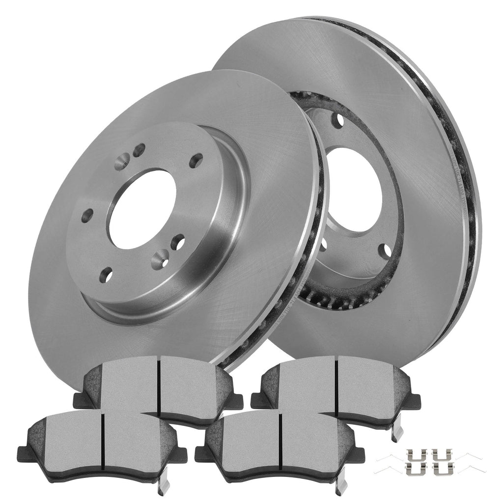Front Brake Rotors & Ceramic Pads for Hyundai Elantra (2017–2020)
