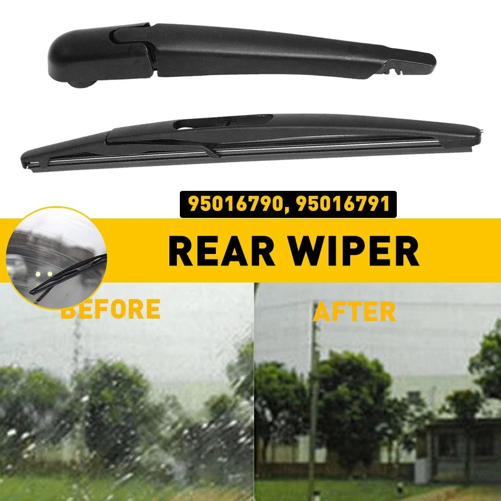 Rear Wiper Arm & Blade for Chevrolet Sonic (2012–2020) 95016790 95016791 Black