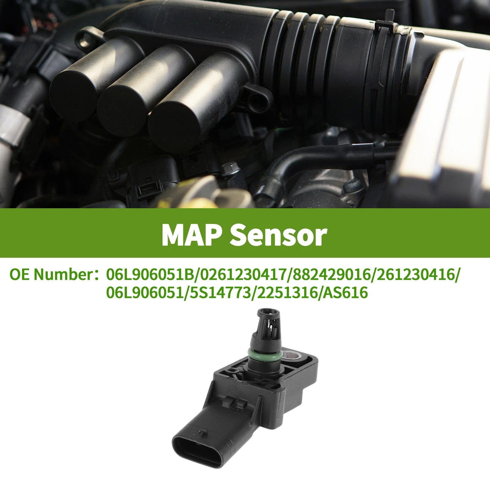 MAP Sensor No. 06L906051B for Audi Q5 (2018–2019) L4