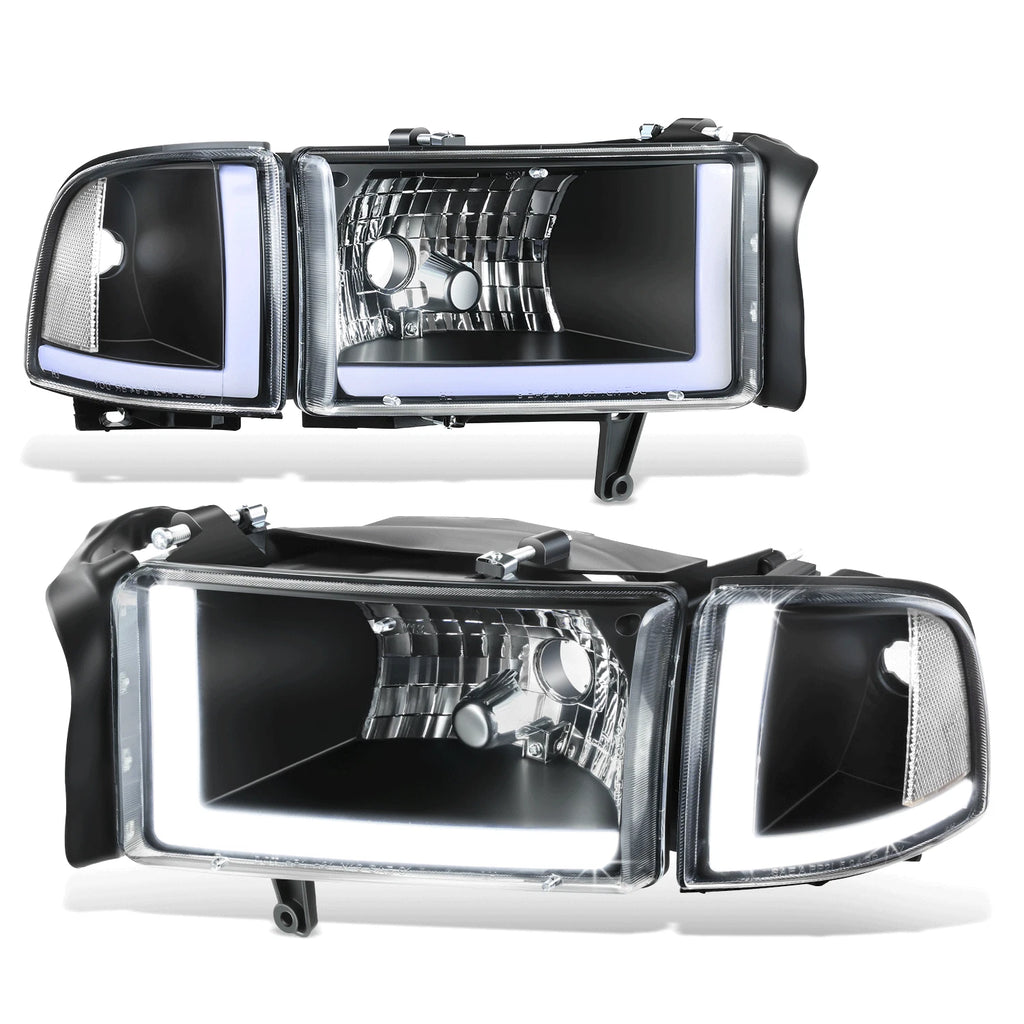 L-Shape LED Headlights for Dodge Ram 1500 2500 3500 (1994–2002)