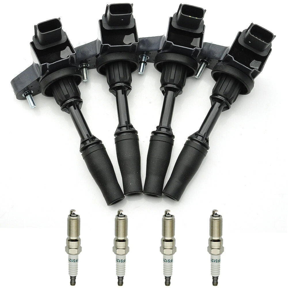 Set of 4 Ignition Coils & Iridium Spark Plugs for Chevy Camaro Malibu (2013–2021) UF680