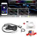 RGB Multi-Color LED Interior Strips for Car (Bluetooth Control)