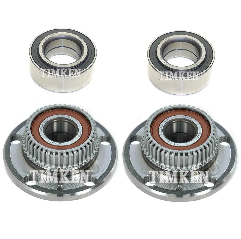 Timken Front Hub & Rear Wheel Bearing Kit for Audi TT VW Beetle Golf Jetta (FWD)