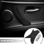 Interior Door Handle Strap Cover for BMW E90 E91 E92 (2006–2013) Carbon Fiber