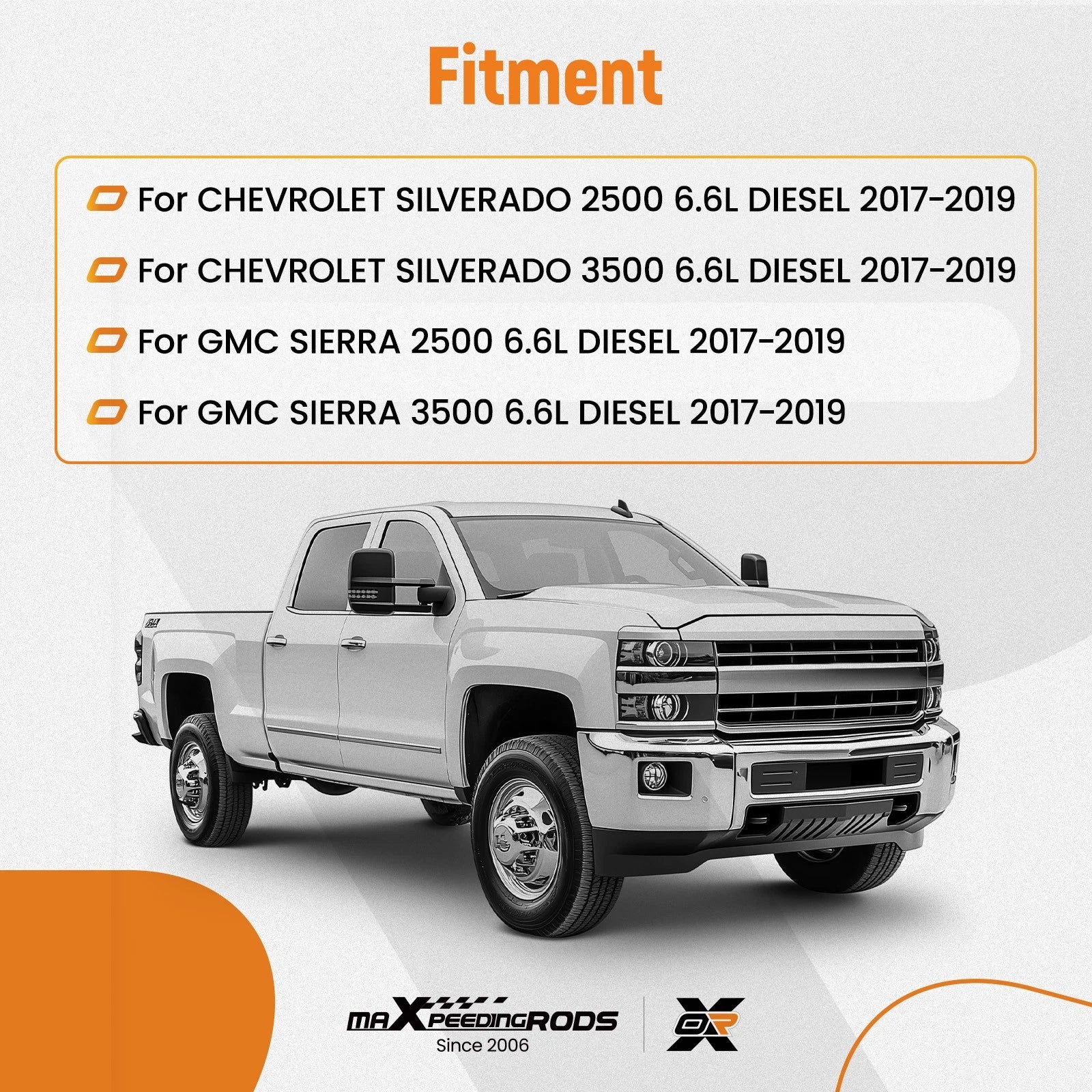 NOX Nitrogen Oxide Sensor for Chevrolet Silverado 2500 3500 (2017)