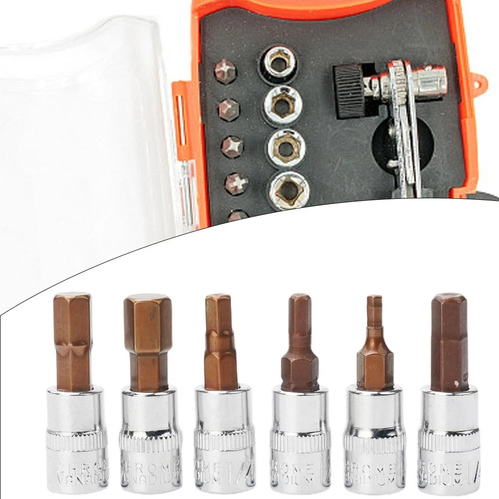 Set of 6 H3-H8 Hex Screwdriver Bits for Automotive Use (2021)