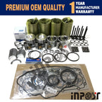 Overhaul Rebuild Kit for Yanmar 4TNE86 (Head Gasket, Piston Ring)