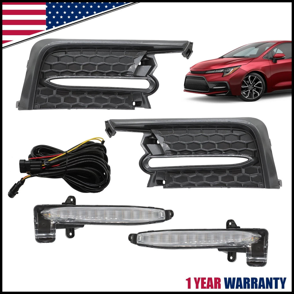 LED Fog Accent Lights for Toyota Corolla SE XSE (2020–2022) Sequential DRL