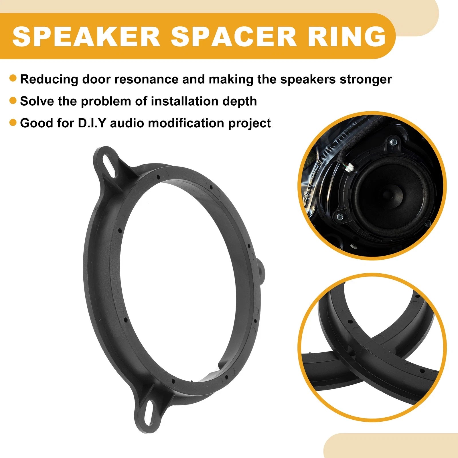 2X Speaker Spacer Ring Adapter for Mazda CX-5 (2013–2022)