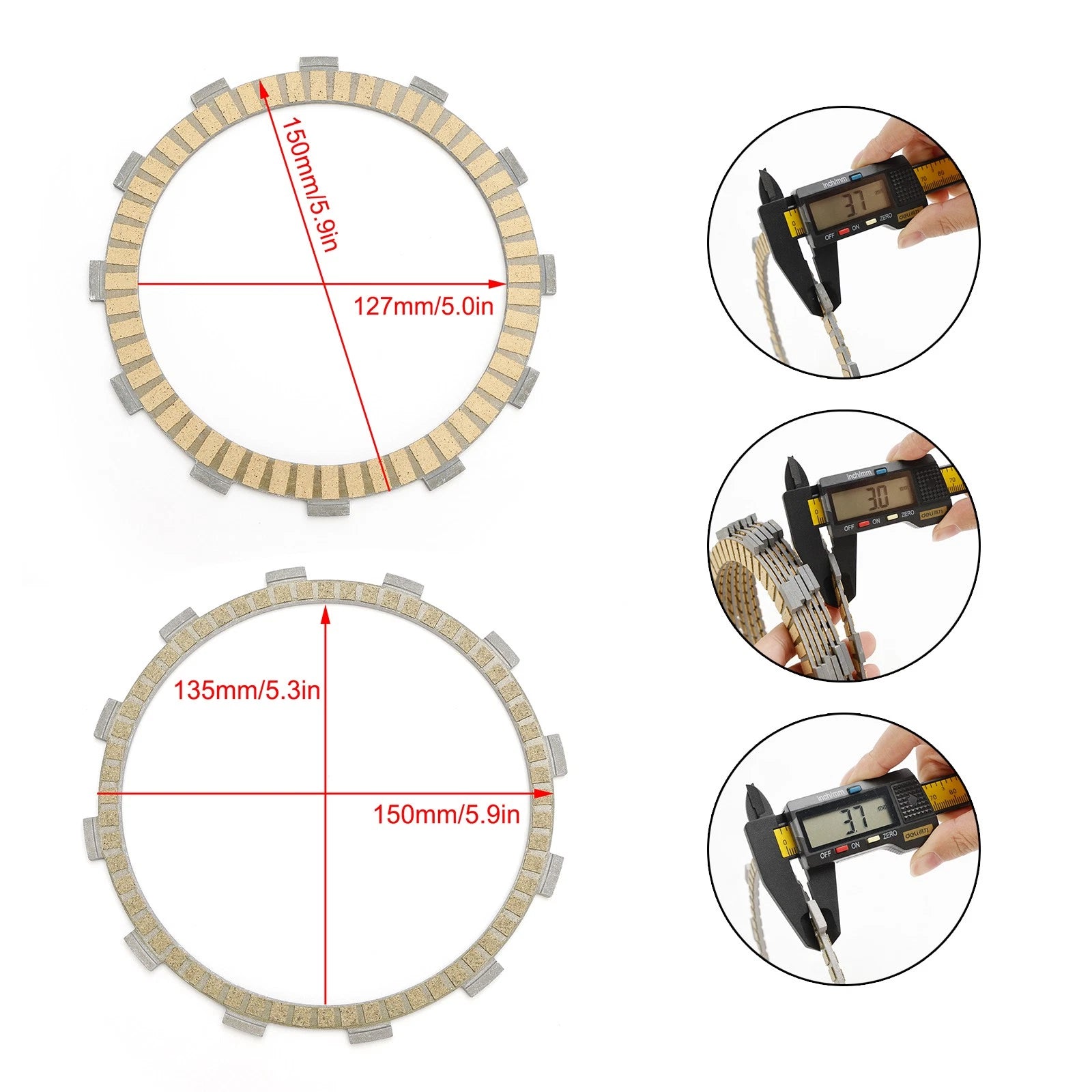 Clutch Friction Plate Kit for Suzuki GSF1250 Bandit 1250 ABS (2007–2011)