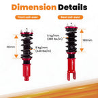 Coilover Suspension Kit for Honda Civic CRX (1988–1991) Adjustable Height