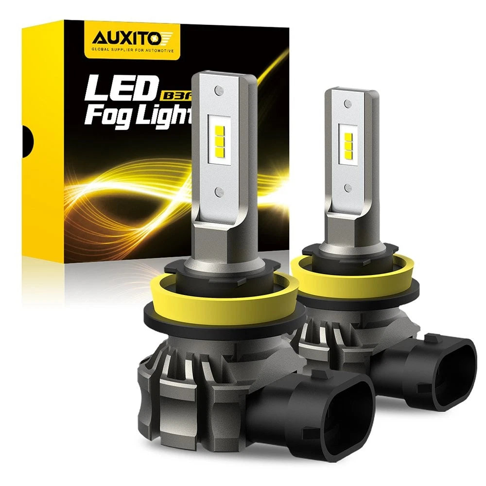 2X H11 H16 H8 LED Fog Driving Light Bulbs for AUXITO (6500K)