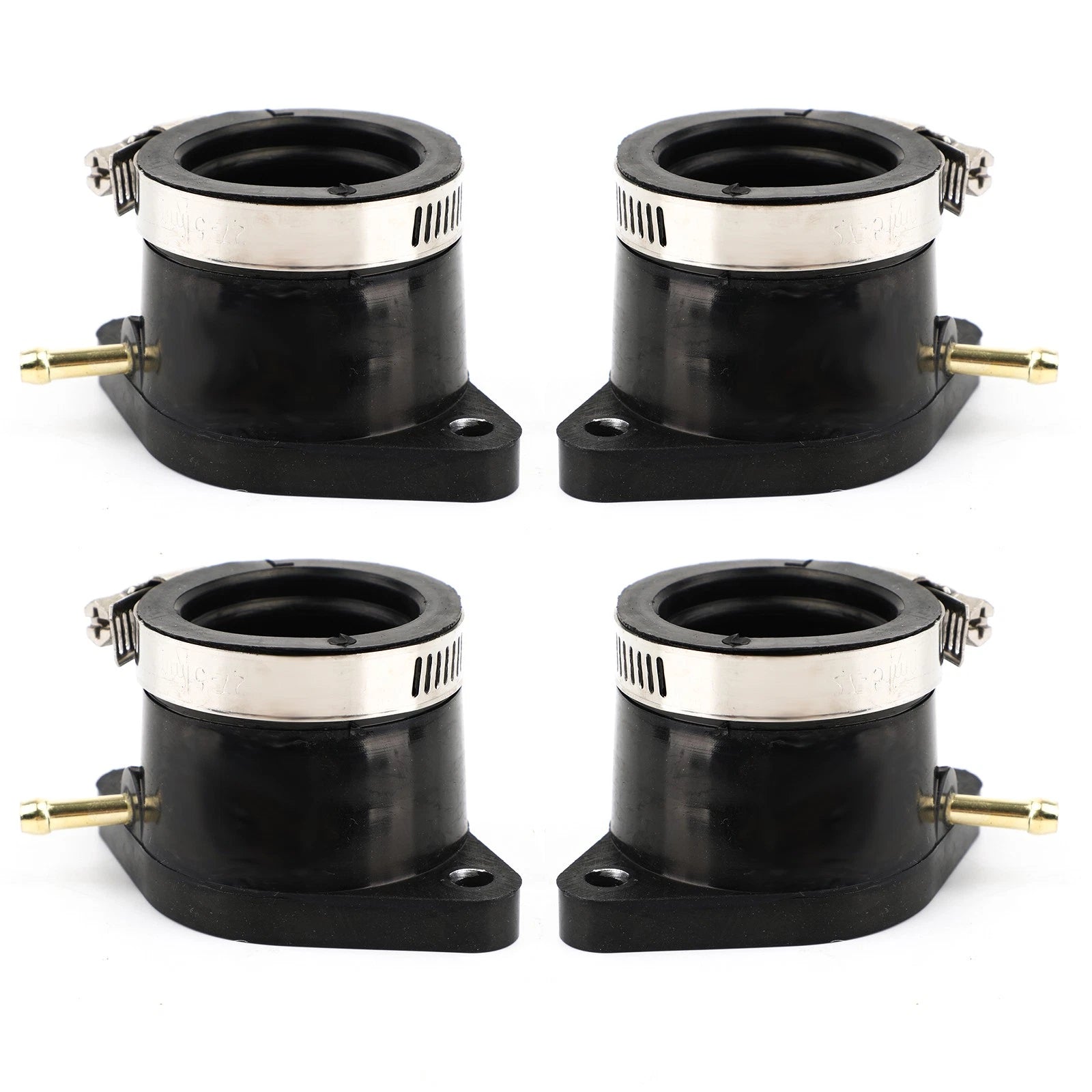 Set of 4 Intake Manifold Carb Clamps for Yamaha XJ650 (1982–1983) & XJ750 (1981–1983)