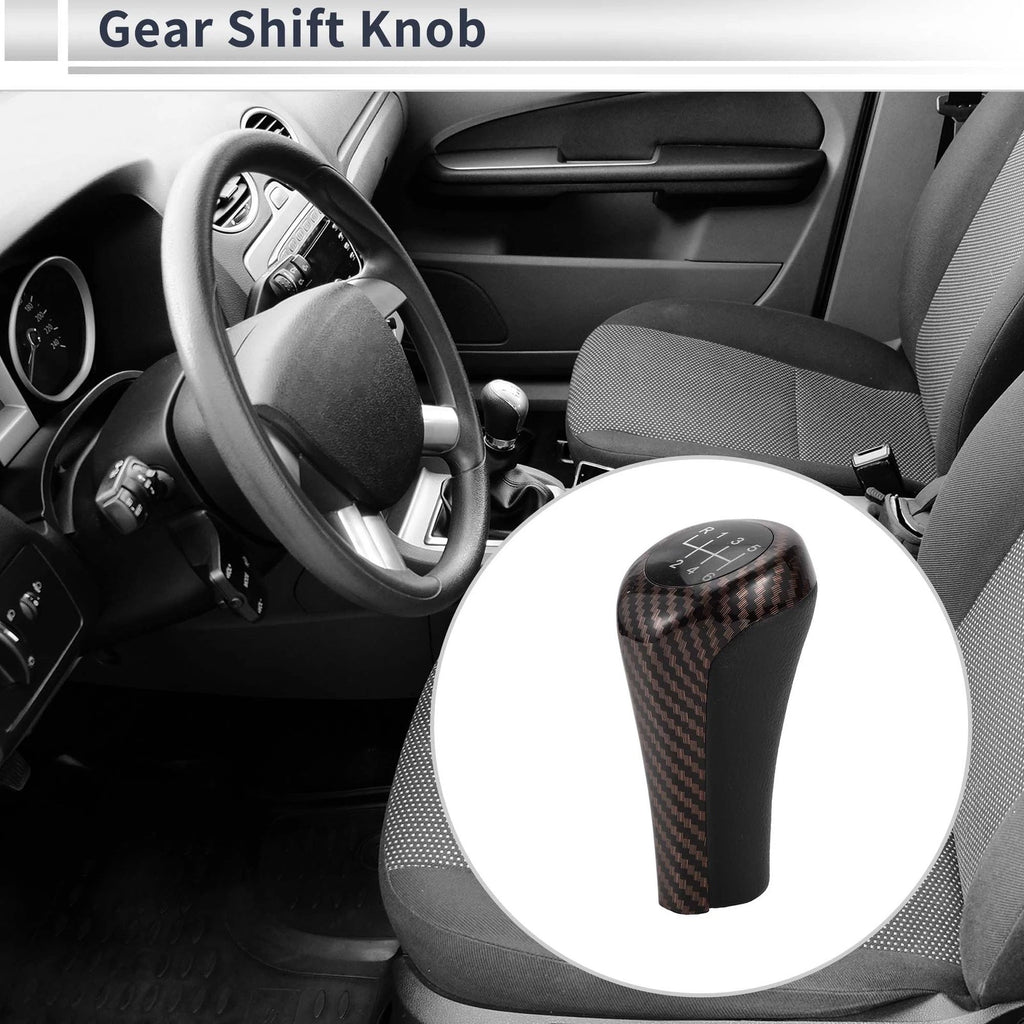 6 Speed Shift Knob for BMW X3 (2004–2020) Plastic Brown Black