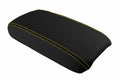 Leather Console Lid Armrest Cover for Honda Civic (2006–2011) Yellow Stitch