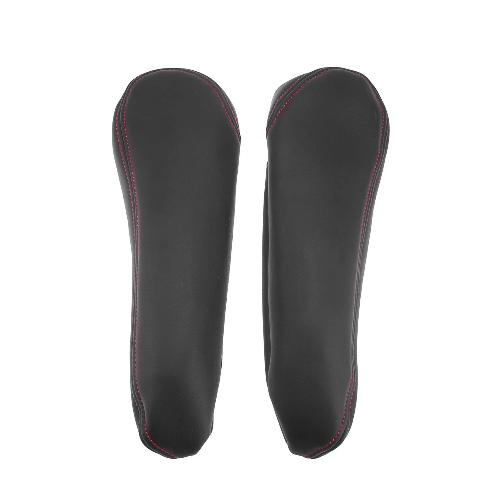 Pair Front Seat Armrest Covers for Toyota Sienna (2005–2010) - Black/Red Line