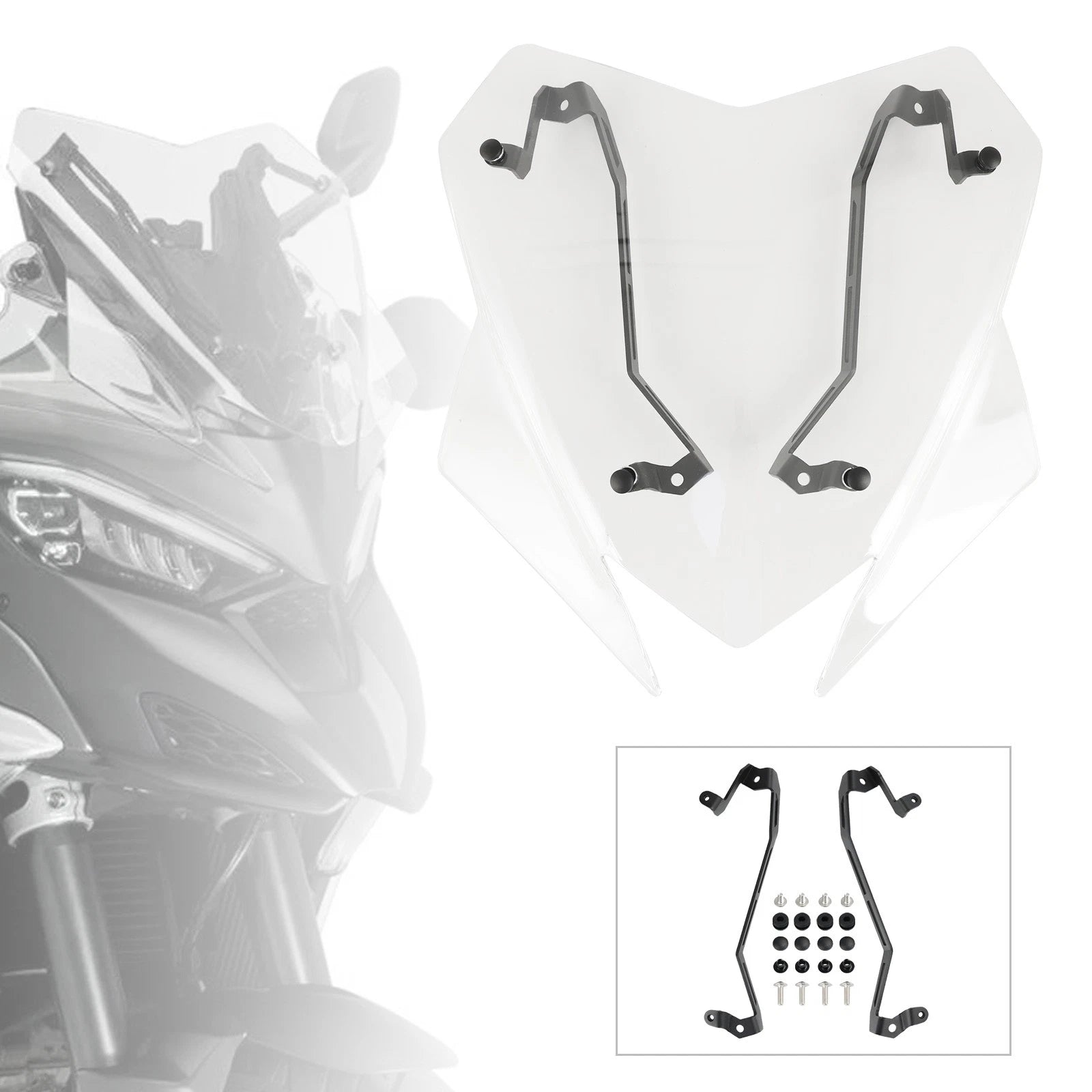 Windshield Windscreen for Ducati Multistrada V4/S/S Sport (2021–2023)