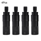 Set of 4 Bite Alarm Connectors for Universal Use (Magnetic, Black)