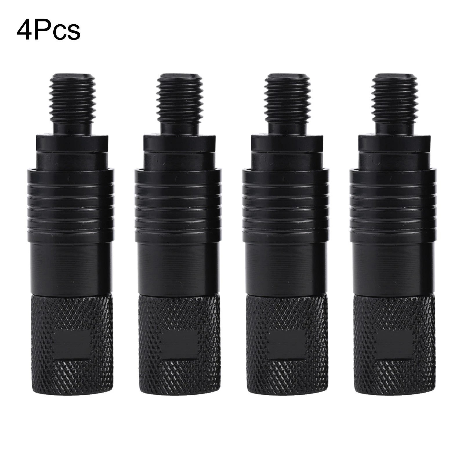 Set of 4 Bite Alarm Connectors for Universal Use (Magnetic, Black)
