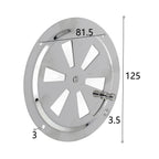 Stainless Steel Marine Air Vent for Boat (Round Louvered)