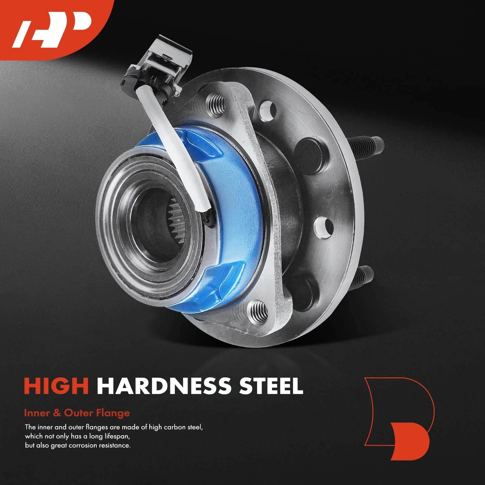 2X Front Wheel Hub & Bearing Assembly with ABS Sensor for Chevy Malibu (2013–2015)