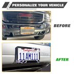 Flowers Floral Pink License Plate Frame Decoration for Standard Size 12x6 (-)