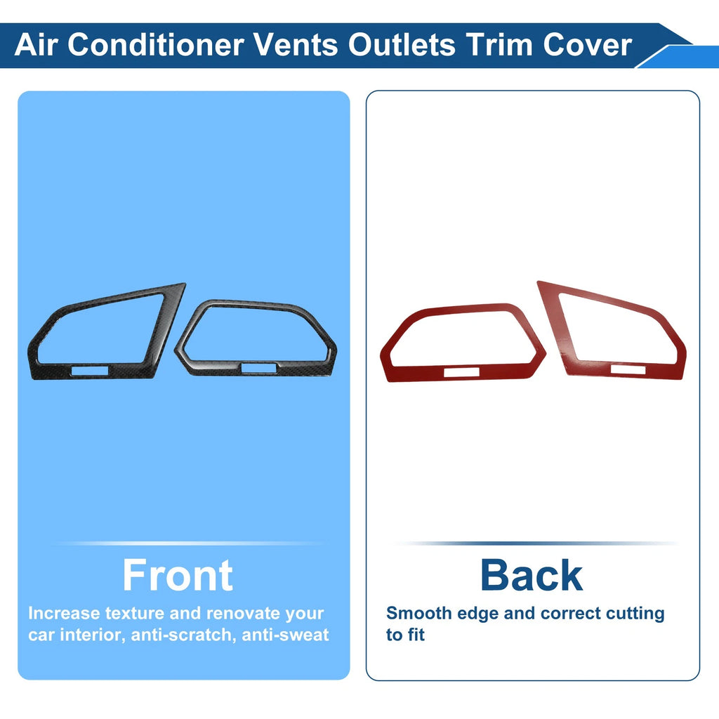 Set of 2 Air Condition Outlet Vent Trim Cover Frame for Volkswagen Tiguan 