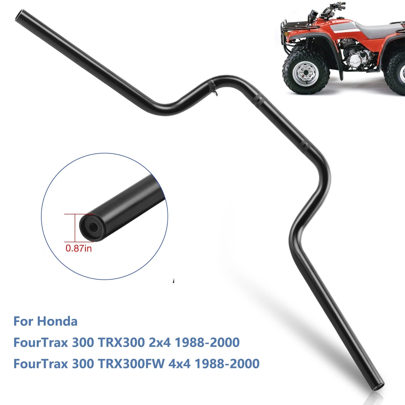 Handlebar for Honda Fourtrax 300 TRX300 TRX300FW (1988–2000) 53100-HC5-970