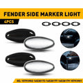 4X LED Fender Side Marker Light for Chevrolet Silverado 2500HD 3500HD (2001–2014)