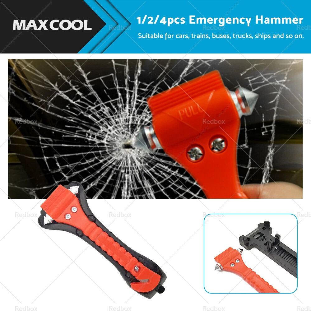 Emergency Hammer Seat Belt Cutter Tool for Universal Use