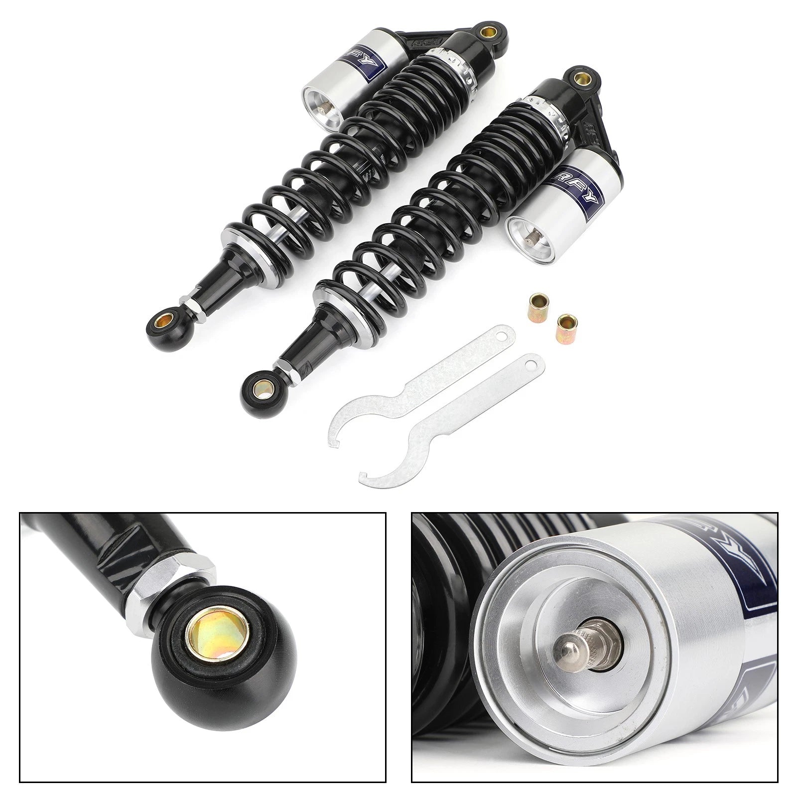 2X 375mm Shock Absorbers for Honda Yamaha Polaris ATV