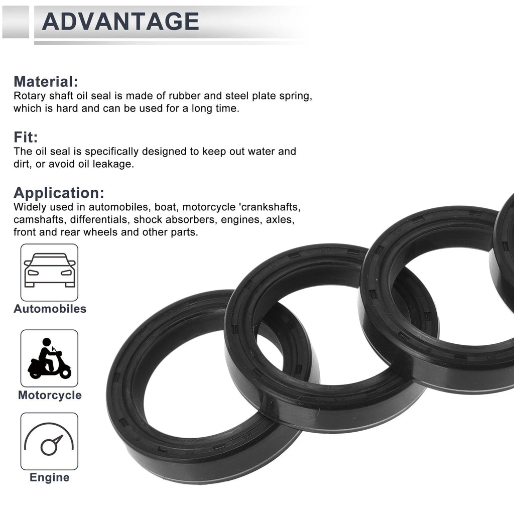Set of 5 Oil Seal Rotary Shaft Seal TC Ring Nitrile Rubber 28x38x8mm
