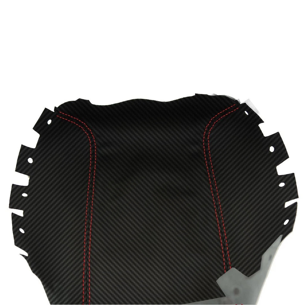 Console Armrest Cover for Nissan Altima (2013–2018) Carbon Fiber Red Stitch