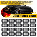 Set of 4 Universal LED Red Underbody Lights Underglow Lamps Kit