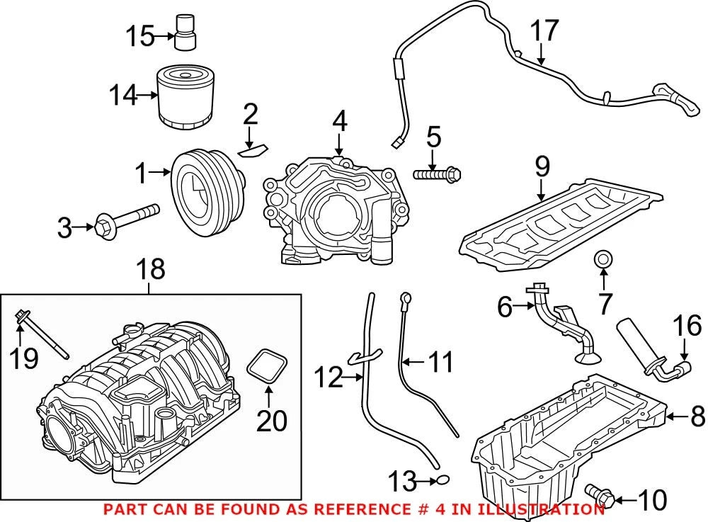 OEM Engine Oil Pump for Chrysler 300, Dodge, Jeep, Ram 1500-3500 (2005–2023)