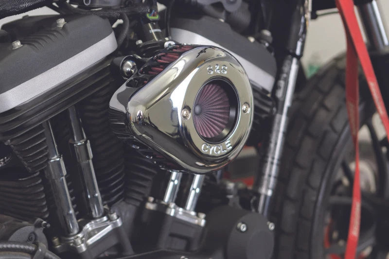 S&S Cycle Stealth Air Stinger w/ Chrome Teardrop for XL Models (2007–Present)