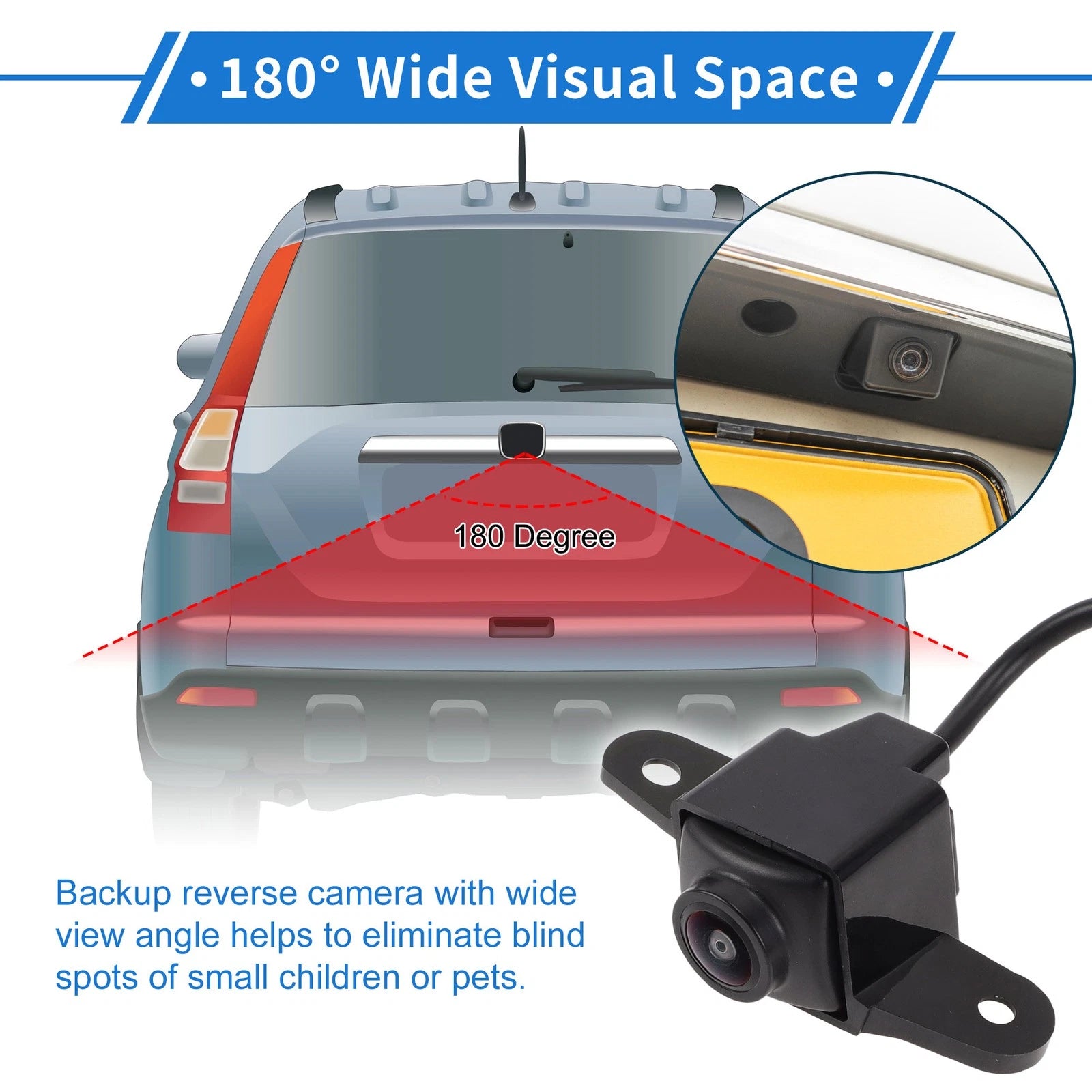 Left View Side Camera Backup Reverse Camera 120-180° for Kia Optima (2016–2020)